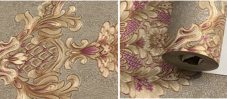 Background Wall Relief Floral Wallpaper European New High Grade Damascus Wallpaper 24 S702e32f074b6494e8655f1131606b074C