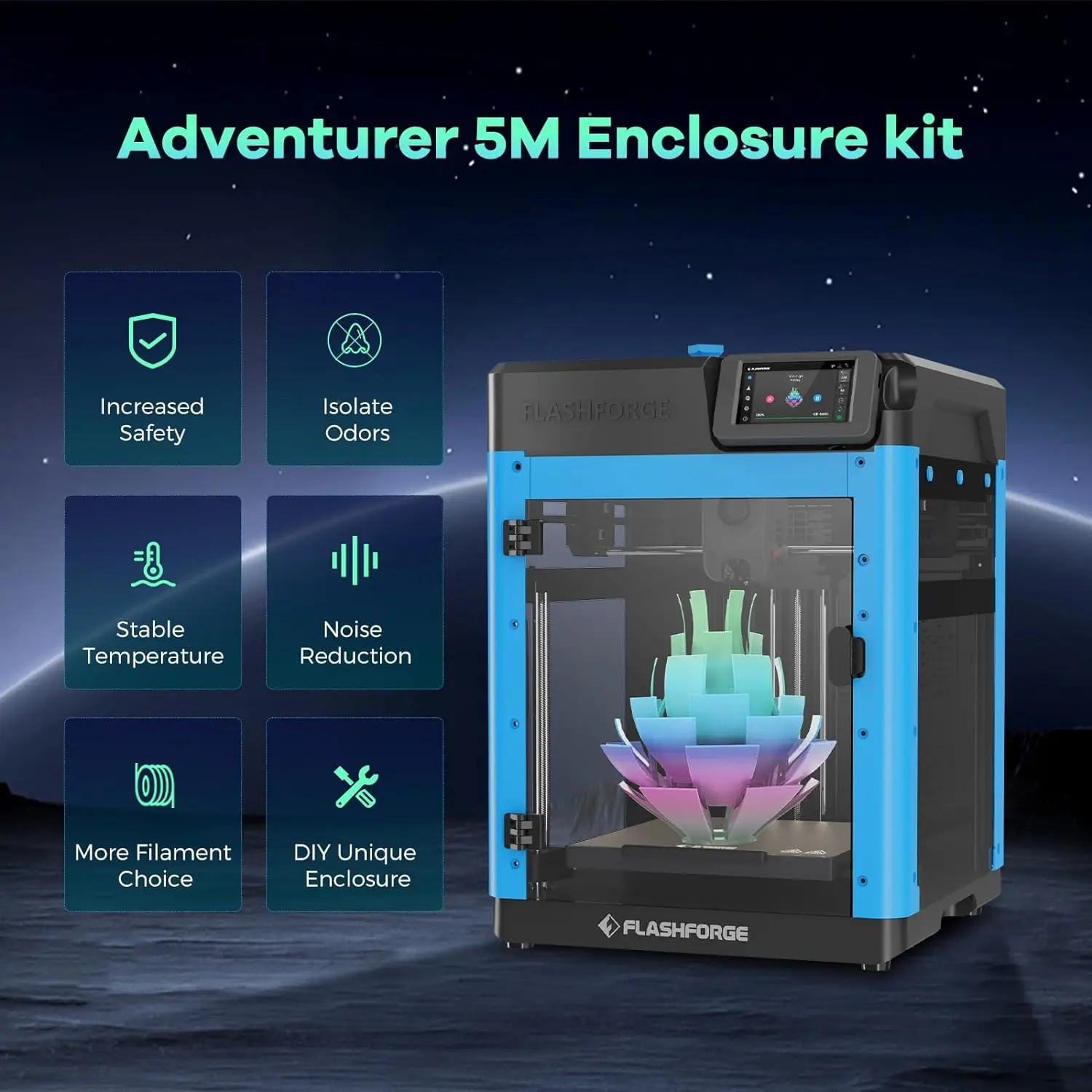 Flashforge Adventurer 5M 3D Printer Enclosure Kit 2