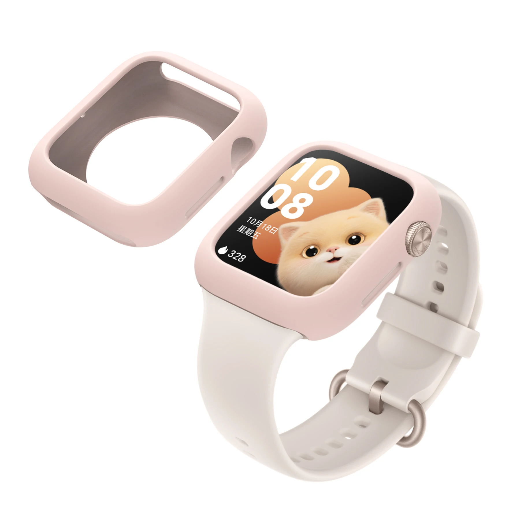 Silicone Shockproof Protective Case for Smart Watches - Soft Bumper Shell Frame