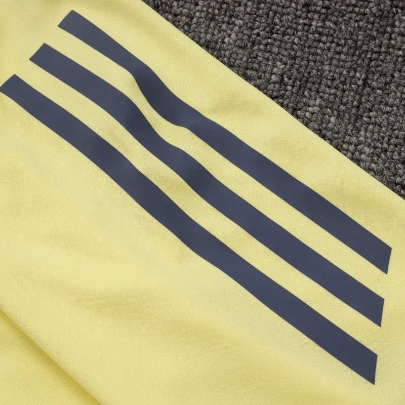 Adidas Soccer Jerseys Men Fashionable Quick-dry Long-sleevedHigh-Quality Zippered Sportswear Training Suit Blue