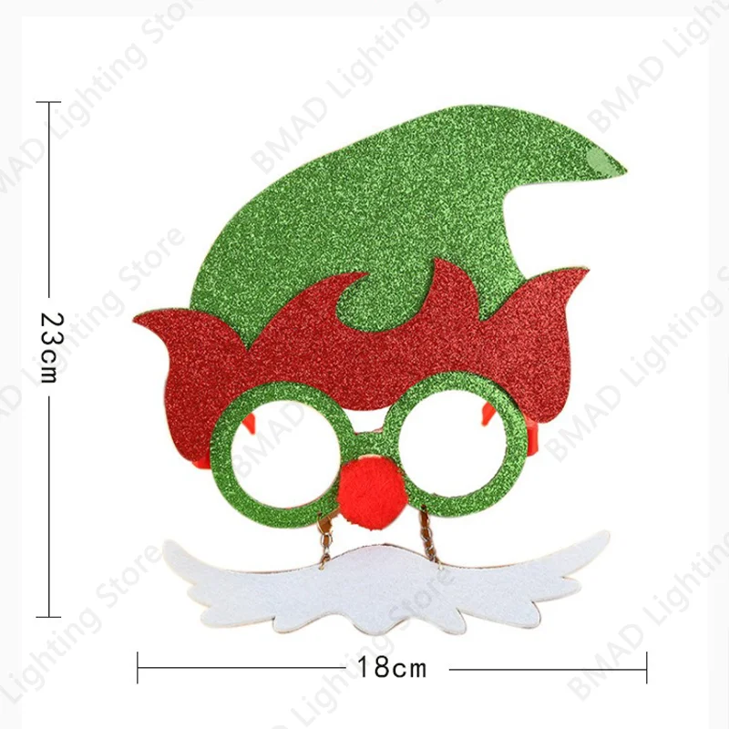 Christmas Glasses Decorative Kids Xmas Party Costume Accessory Photo Props Christmas Party Decoration Cosplay Glasses