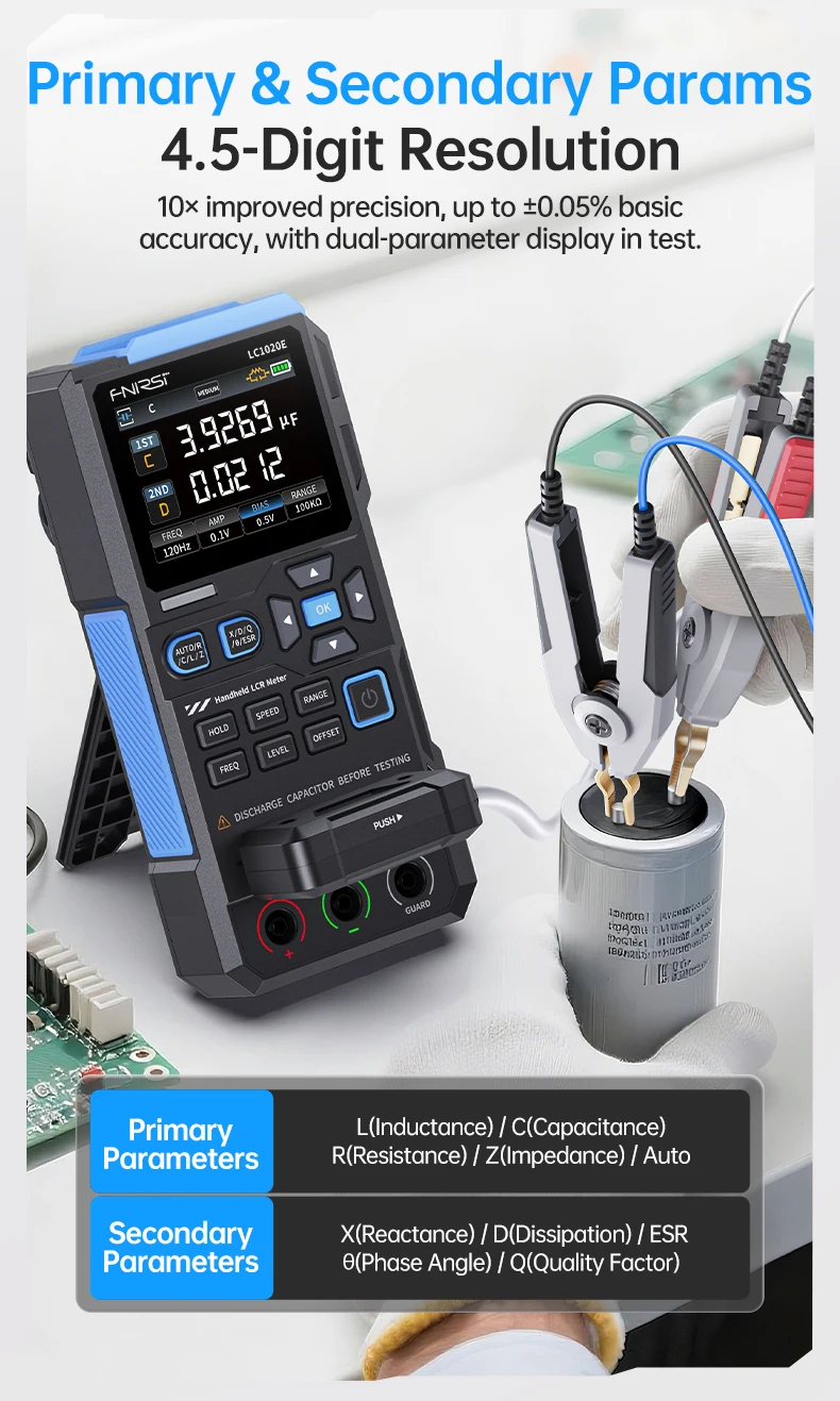 LC1020E High-Precision Handheld Tool Digital Bridge Tester Handheld LCR Meter In