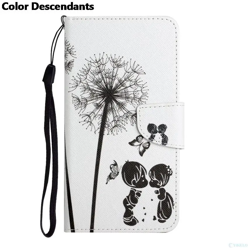 Elegant Flip Wallet Leather Case with Butterfly, Flower, Cat, and Flamingo Design