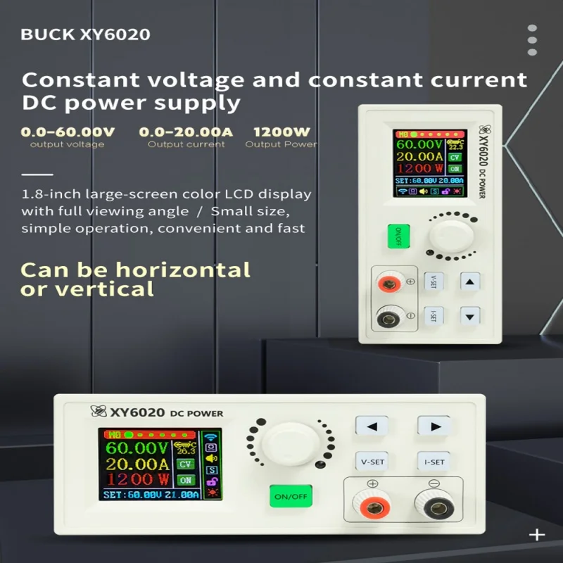 XY6020 20A 1200W 조정 가능한 DC 스텝다운 전원 공급 장치 모듈 전압 조정기 안정기 정전압 전류 변환기 모듈