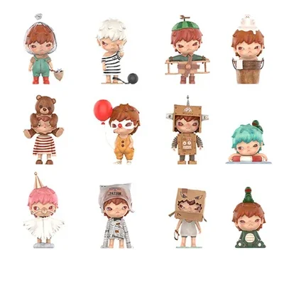 thumbnail image 1 of Pop Mart Hirono Little Mischief Series Blind Box Guess Bag Mystery Box Toys Doll Cute Anime Figure Ornaments Gift Collection, 1 of 5