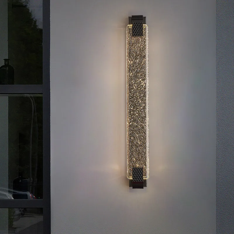Luxury Modern Gold and Black LED 110-220V Wall Lamp Tv Background For Bedroom Bedsides Living Room Decoration Indoor Lighting