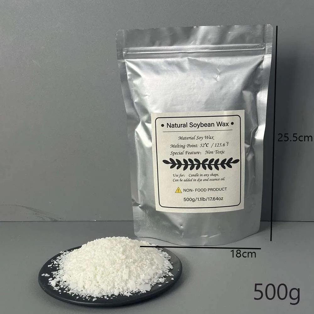 Deluxe Natural Soy Wax Flakes for DIY Candle Crafting - Scented Candle Raw Material & Smokeless Crafting Essentials