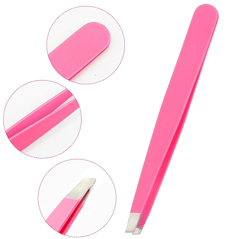 1 Pc Eyebrows Tweezers Trimmer Professional Beard Eyelash Brow Face Hair Removal Tweezer Beautfy Makeup Stainless Steel Tools 4