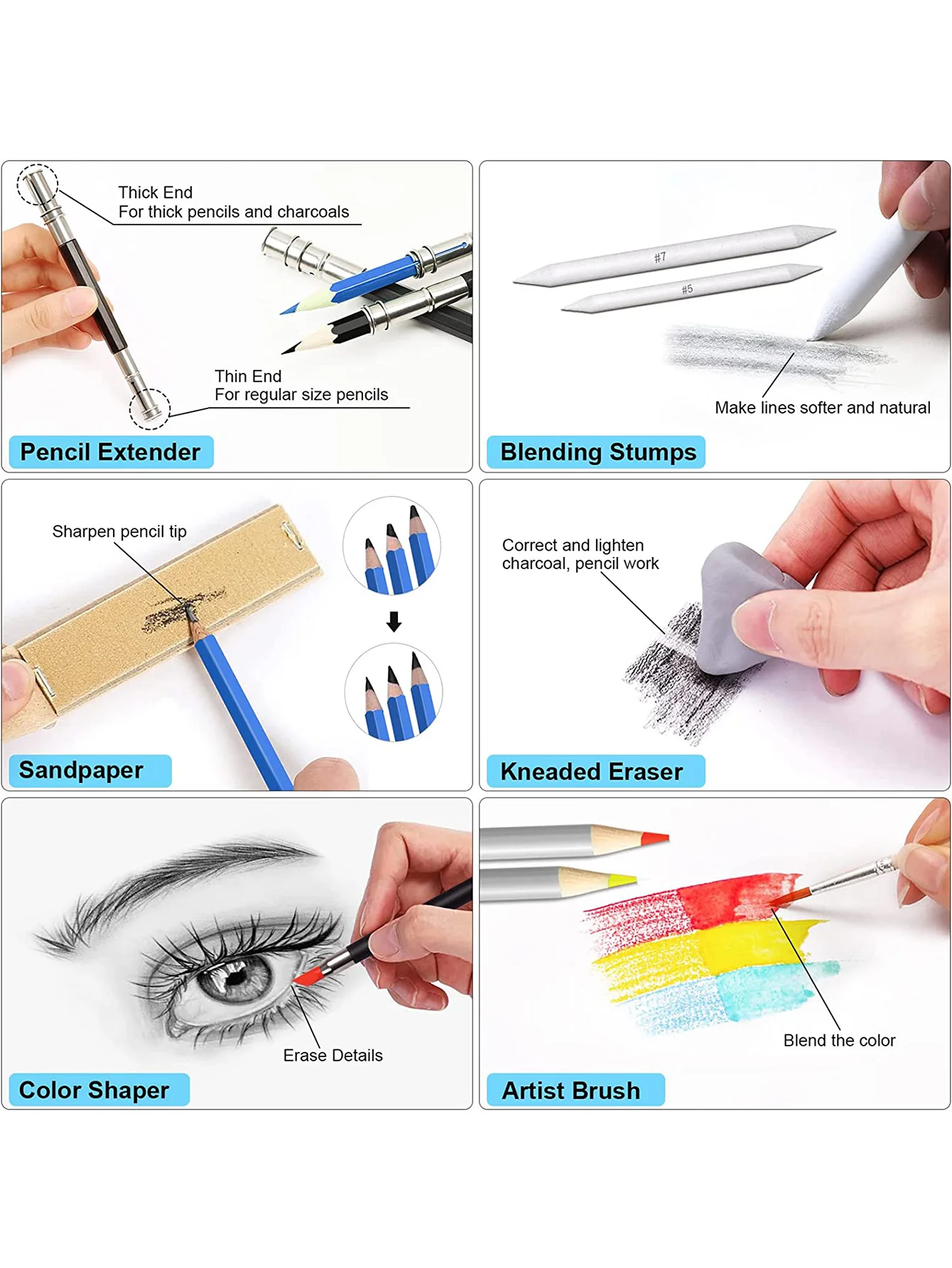 83-Piece Art Sketching Pencil Set 4