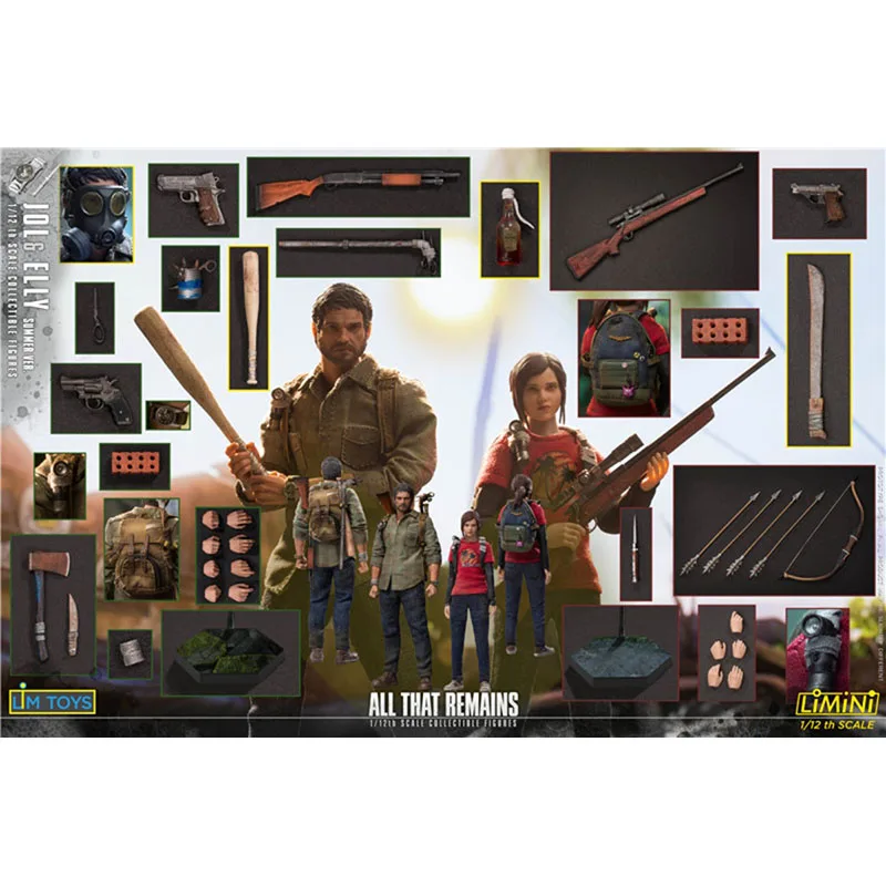 

In Stock Original LIMTOYS LMN004 LMN005 LMN006 THE REST OF US Joel Ellie SUMMER VER 1/12 Soldier Action Models Collections Gifts