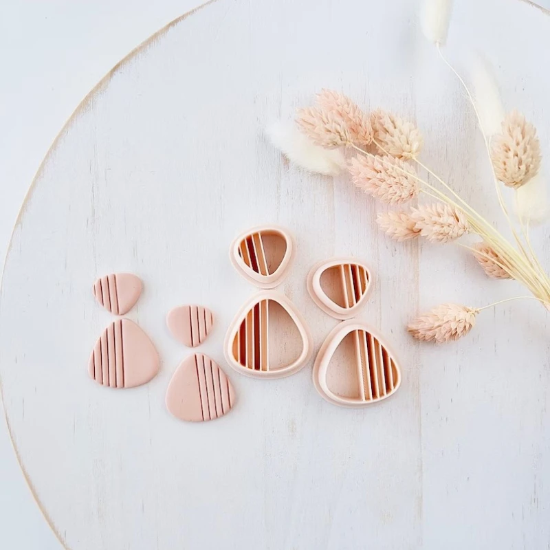 Y2k Style Soft Pottery Earrings Polymer Clay Molds DIY Future Style Earring Jewelry Cutters Handmade Jewelry Pendant Making Tool