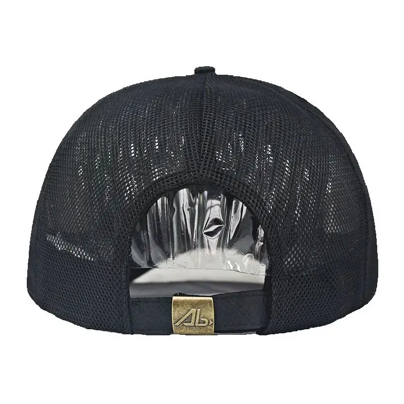 TSSGBL Adjustable Snapback Trucker Hat - Mesh Back Baseball Cap For Men & Women (Black, XL-XXL)