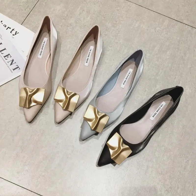 Pointed Flat Shoes Women Black Flats for Women Dressy Comfort Large