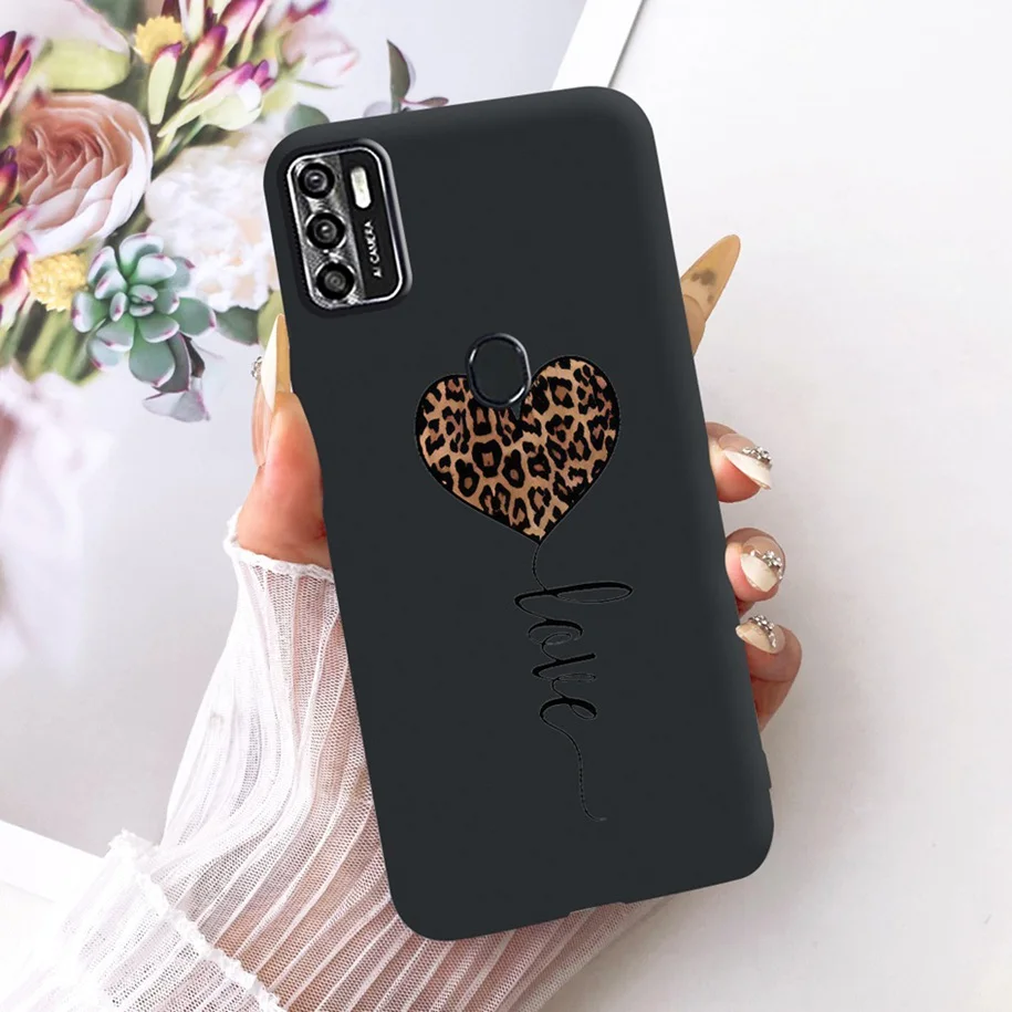 Floral Soft Black Silicone Bumper Phone Cover