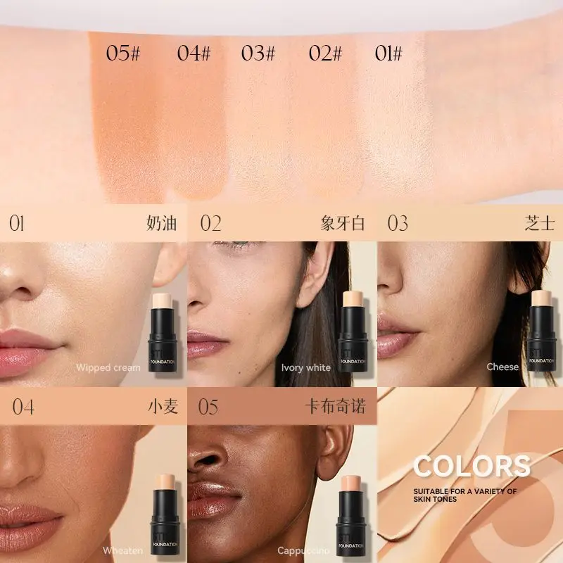 Concealer Foundation Make-up Stick Oil Control Natural Isolation Bb Cream Moisturizing Long-term Liquid Foundation Cosmetics makeup concealer concealer foundation cream