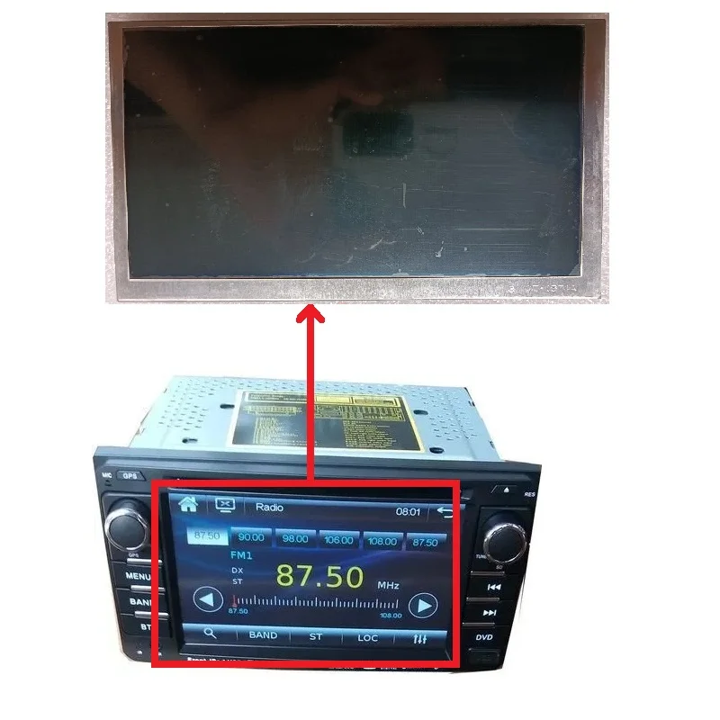 Schermo Lcd Da 6.1 Pollici Per Toyota Highlander Entune Dvd Panasonic Radio