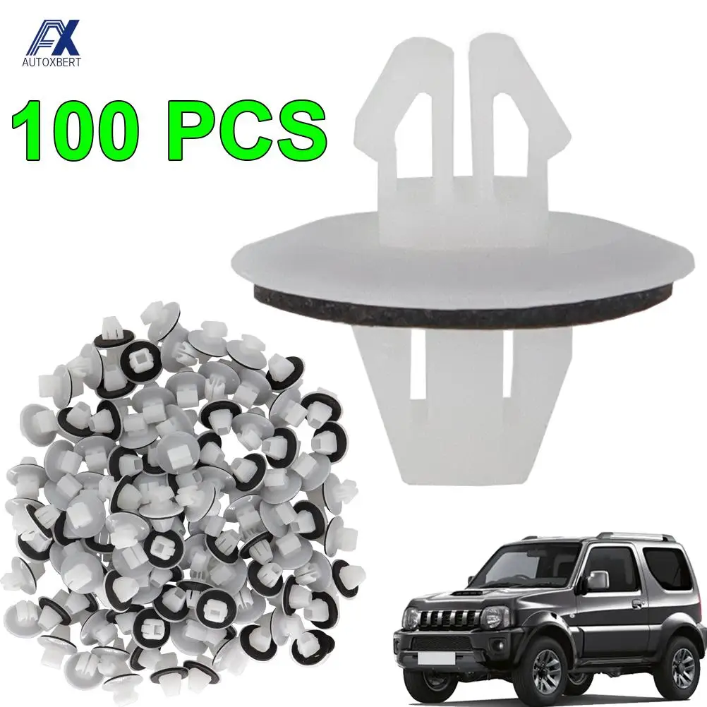 

100 PCS/SET Car Mounting Moulding Holder Trim Clips For Suzuki Jimmy Vitara SX4 Swift Toyota Corolla RAV4 OE# 77553-65D10