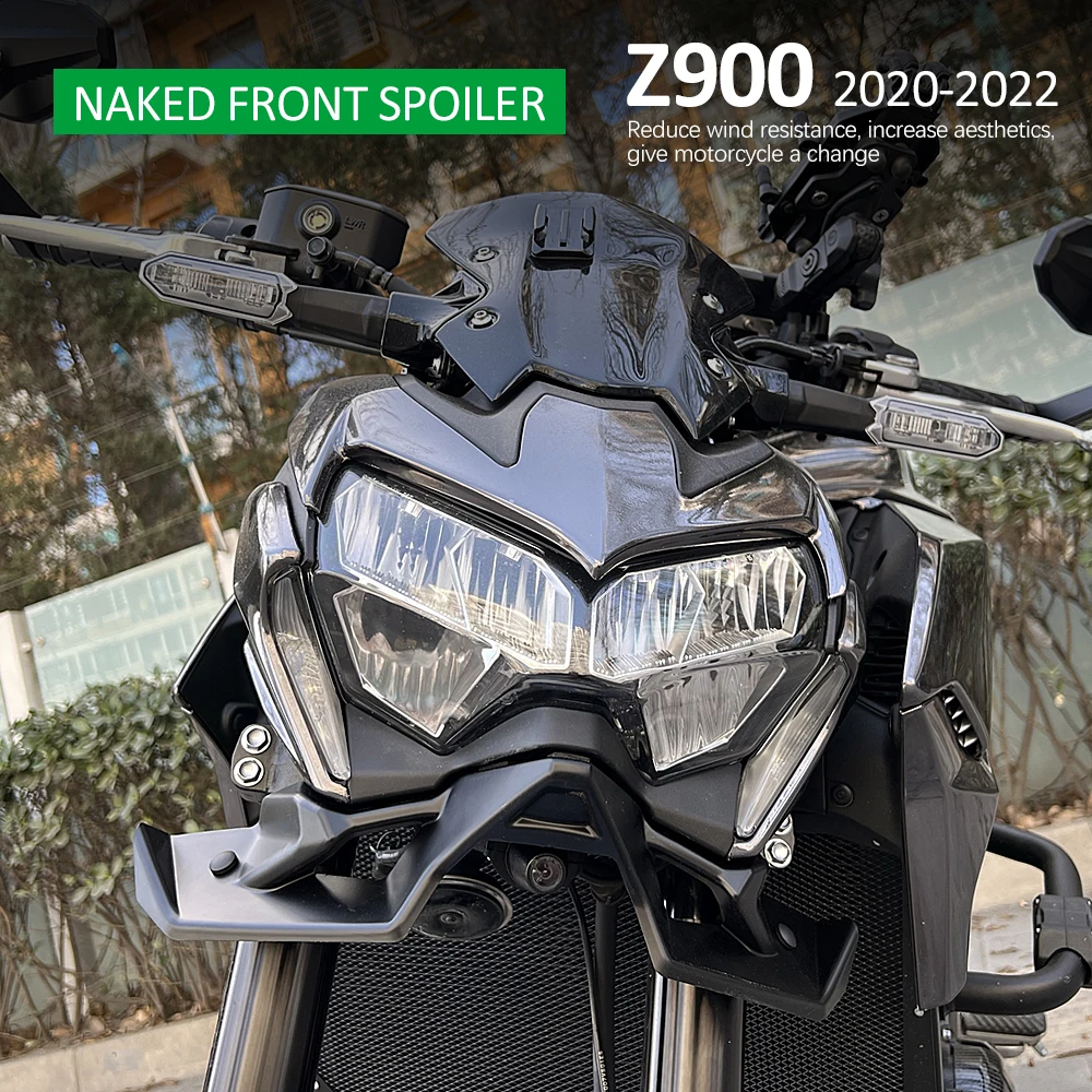 New Red Black Green Front Downforce Spoiler Downforce Spoiler Frontali Nudi Accessori 2022 2021 2020 Per Kawasaki Z900 Z 900