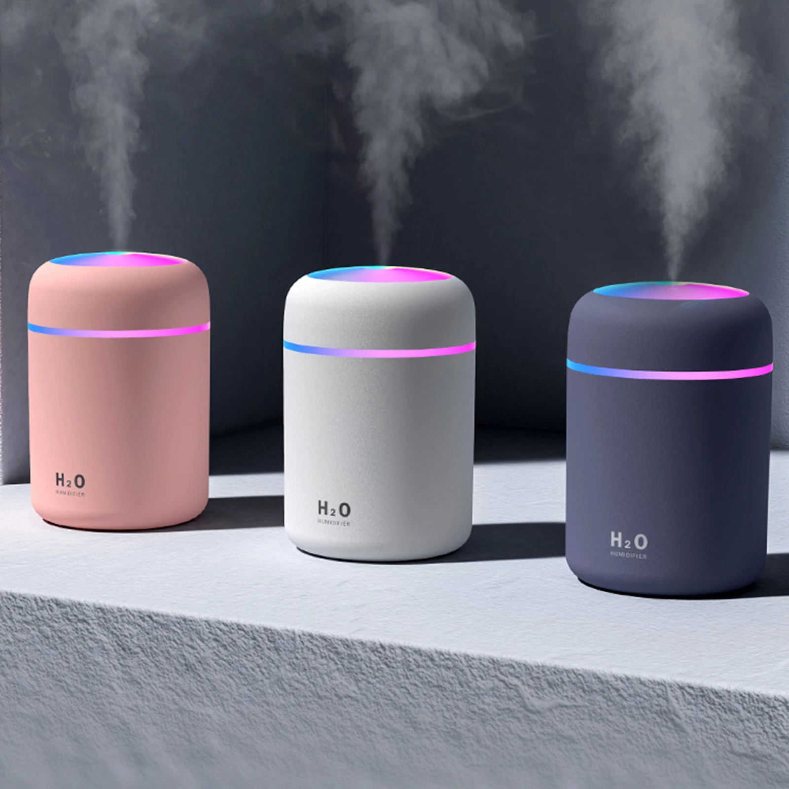 130ML LED Humidifier Essential Oil Diffuser Aroma US Aromatherapy Purifier 130ML LED Humidifier Essential Oil Diffuser Aroma US Aromatherapy Purifier