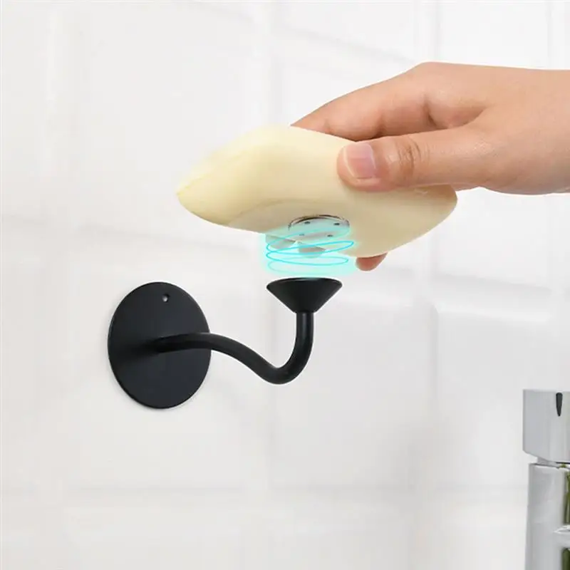 2pcs Toiletry Travel Containers Shower Dish Wall Bar Suction Rack Bathroom Organizer Magnet Cup Mount Savers Container Hanging