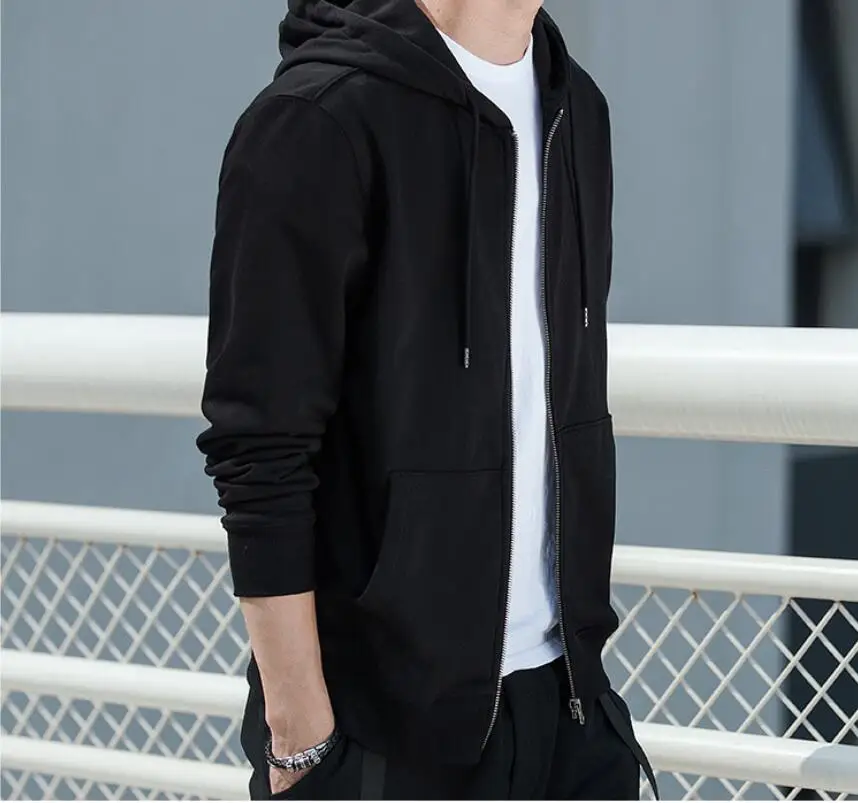 

2022 New Long Sleeve Fashion Mens Hoodies Hip Hop Sweatshirt Men's Solid Color Hooded Tracksuit Male Autumn Winter Fleece Hoody