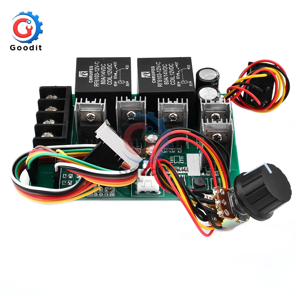 XINY 60A PWM DC Motor Speed Controller - 10-55V 3000W Forward/Reverse With Tachometer For Brush Motors - View #12