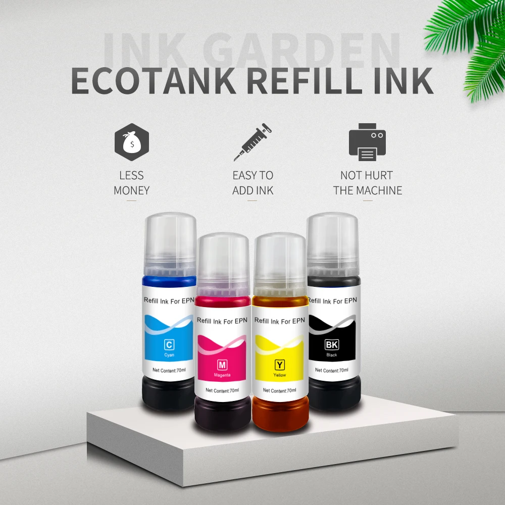 Dye Ink Kit Ink Refill Kit Ink Cartridge Refill Kit Dye Ink Refill Inkjet Printer Ink Printer Ink For Epson L3150 For EcoTank Printer L3110 L4150 L4160 ET-2750 3750 4700 47502720 101 102 103 104 502 544 001 003