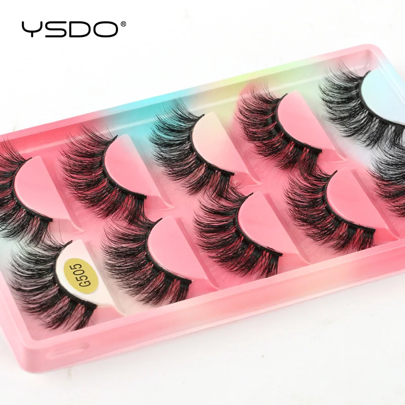 Natural Mink False Eyelashes Long Dramatic Lashes Makeup