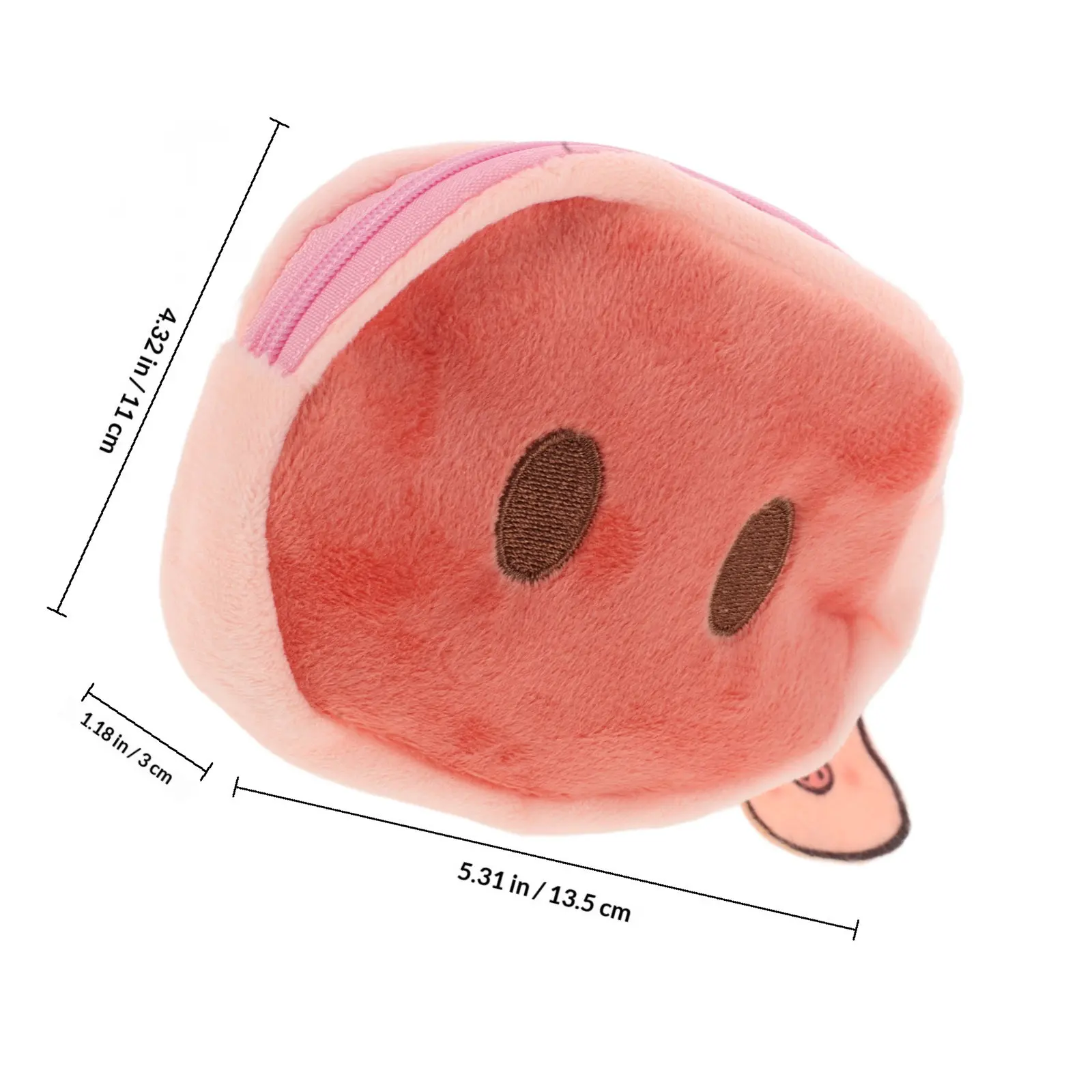작은 돼지코 동전 지갑 귀여운 지갑 휴대용 동전 주머니 동전, 카드, 보석 및 화장품을 위한 다기능 소형 가방