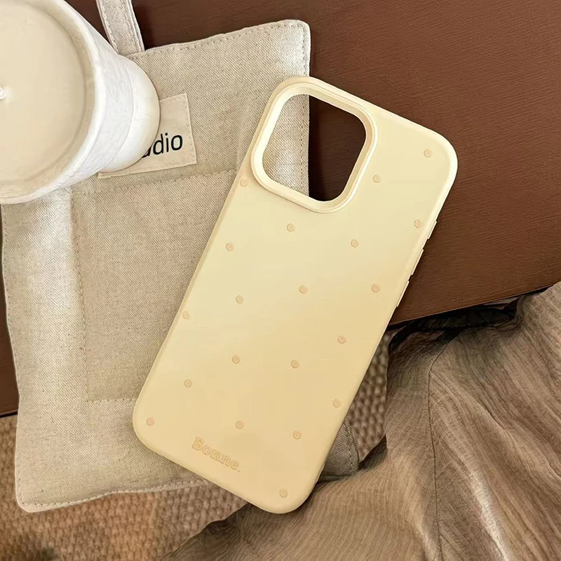 Korean Wave Point Candy Color Shockproof Soft Silicone Phone Case