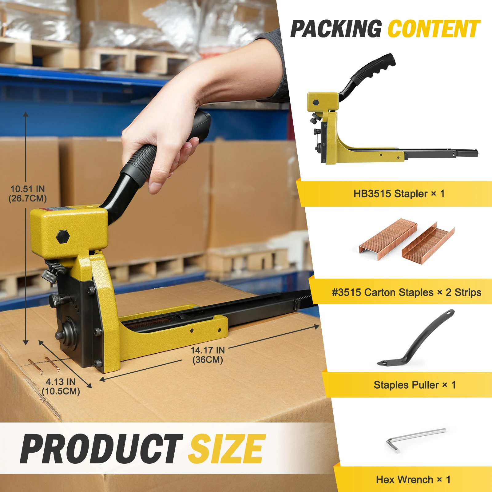 Manual Carton Closing Stapler15MM Sealing Machine for Box or Cartons Closing Stapler  Carton Box Tool Packing 4