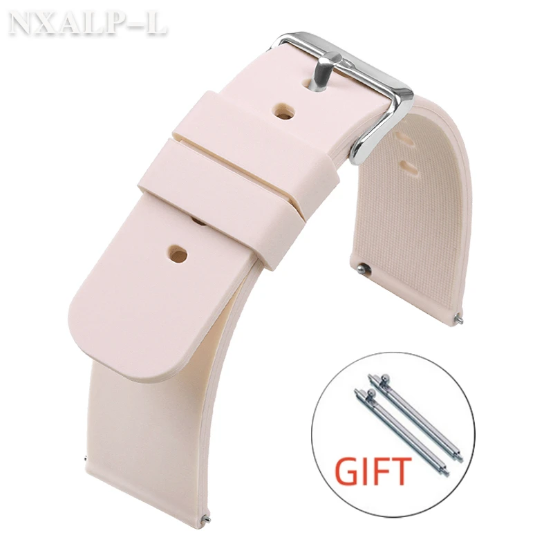 Quick Release Candy Color Silicone Watch Strap
