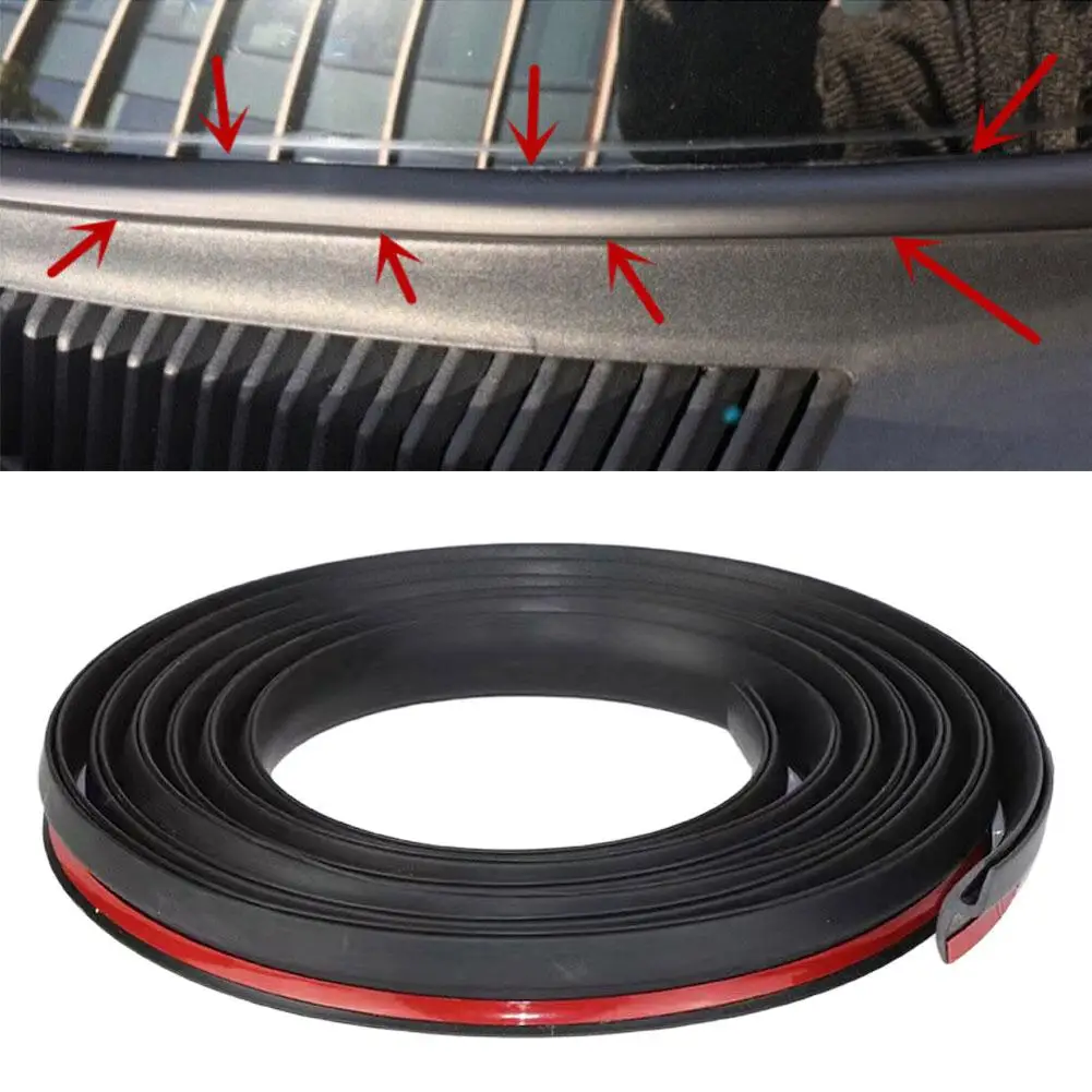 

2m Car Windshield Panel Moulding Seal Strip Waterproof Dustproof Universal Soundproof Decorative Strip Epdm Rubber Y1f1