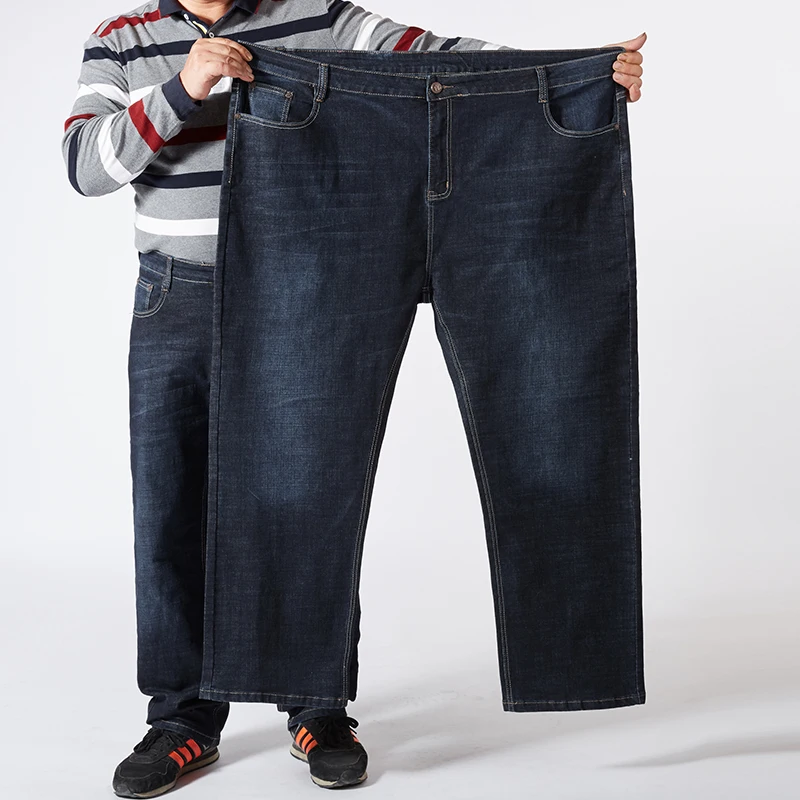 Denim pants denim trousers Plus Size Men's Loose Straight Jeans