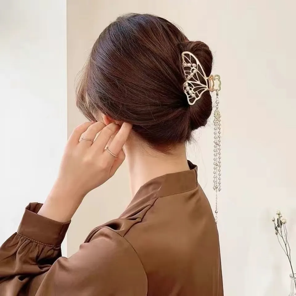 Buy Frosted Butterfly Hair Claw Clips for Women Girls Acrylic Hair  Accessories Sweet Hair Clip Simple Hair Clamps Crab Hair Accessories at  affordable prices — free shipping, real reviews with photos — Joom
