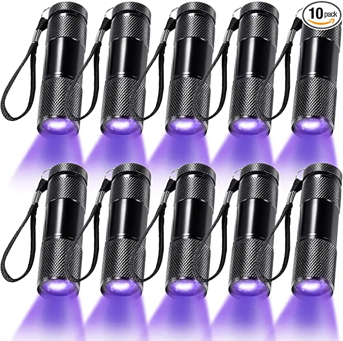 Blacklight Flashlights UV Flashlight 395nm Black Light Flashlight Mini