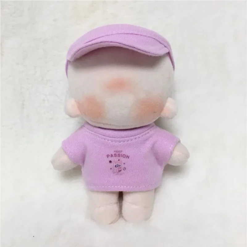10cm chubby body can be used with sunshade hat, t-shirt set, baby clothes, celebrity dolls, suitable for doll clothes 3
