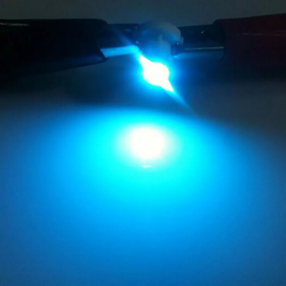 

Wedge Bulbs T4.2 1SMD Automotive Car Climate Cluster Dash Flat Top Gauges Ice Blue Instrument Kit High Quality