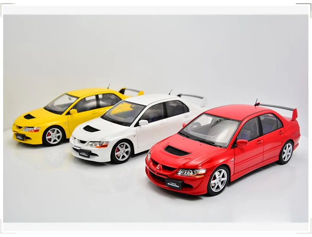 

1/18 For Super A Mitsubishi Lancer EVO 8 Diecast Car Model Kids boys girls Gifts Collection Ornament Display Red/White/Yellow