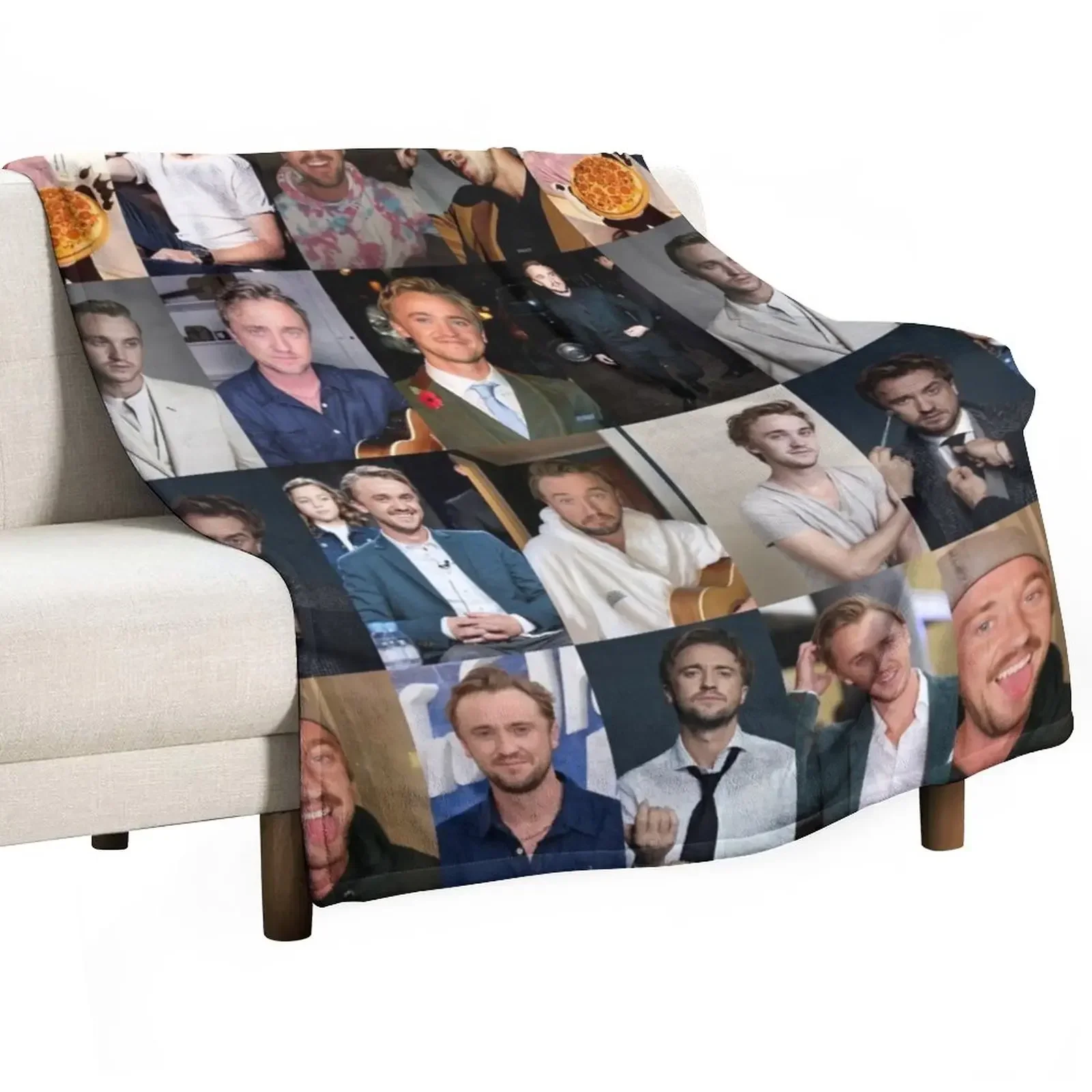 

Tom Felton Collage Throw Blanket Luxury St Blankets For Bed Blankets