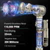 110,000 RPM High Speed 6 in1 Hair Dryer Brush Automatic Curling Iron Curler and Straightener Negative Ion Hot Air Comb Blowdryer 2