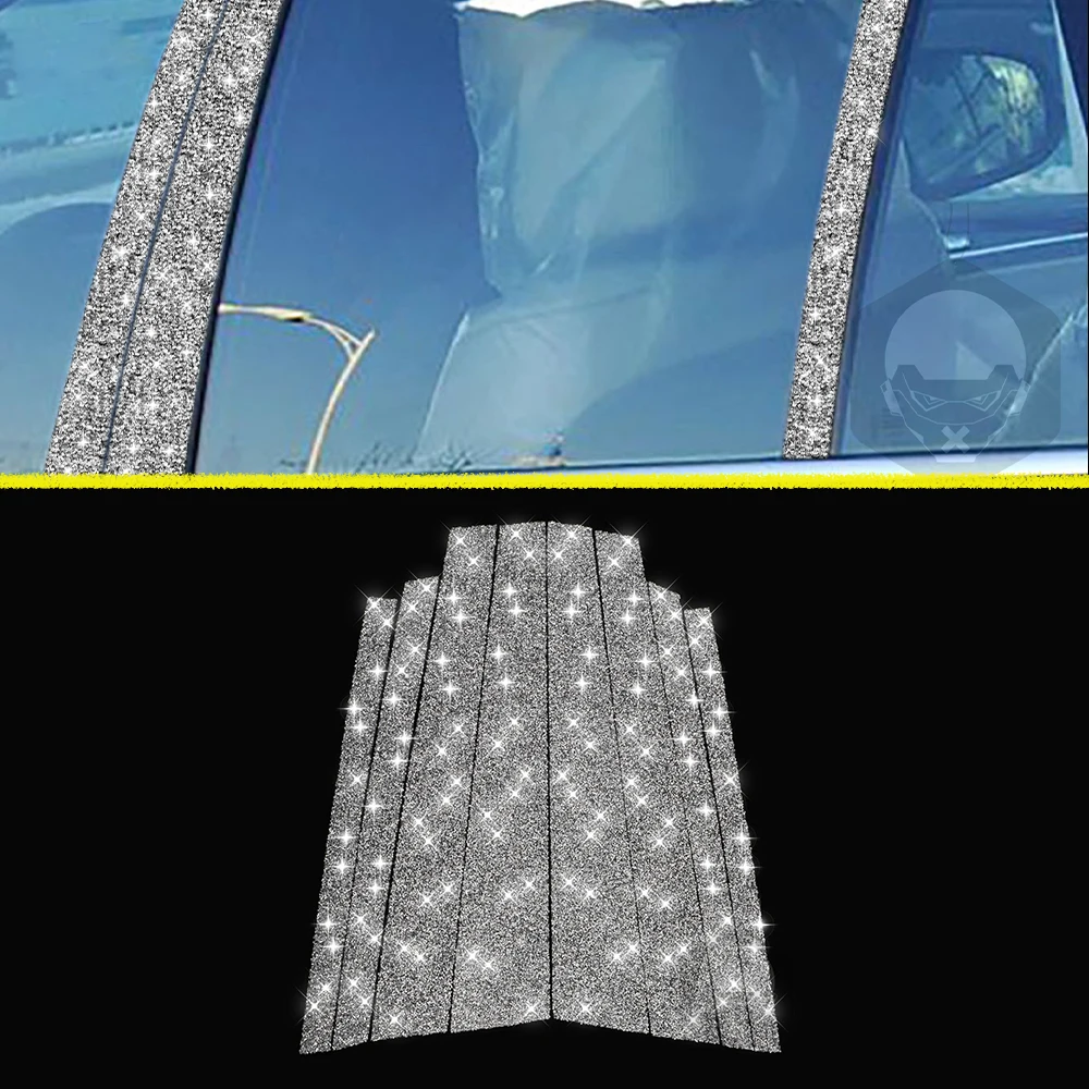 

Декоративная Обложка B-Pillar, декоративная наклейка для BMW X5 E70, 2008, 2009, 2010, 2011, 2012, зеркальный бриллиант, аксессуары для внешней отделки автомобиля