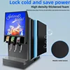 220V50HZ 250W Commercial Soda Maker, 1-4 Flavors Mixed Post Cold Drink Soda Beverage Machine with Cooling System 3