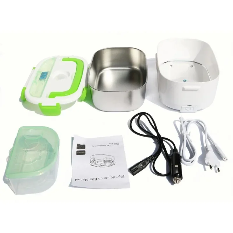 12-24V 110/220V Portable Electric Food Warmer Heater Lunch Box Food Container Rice Container Dinnerware Sets For Home Car Use electric food warmer