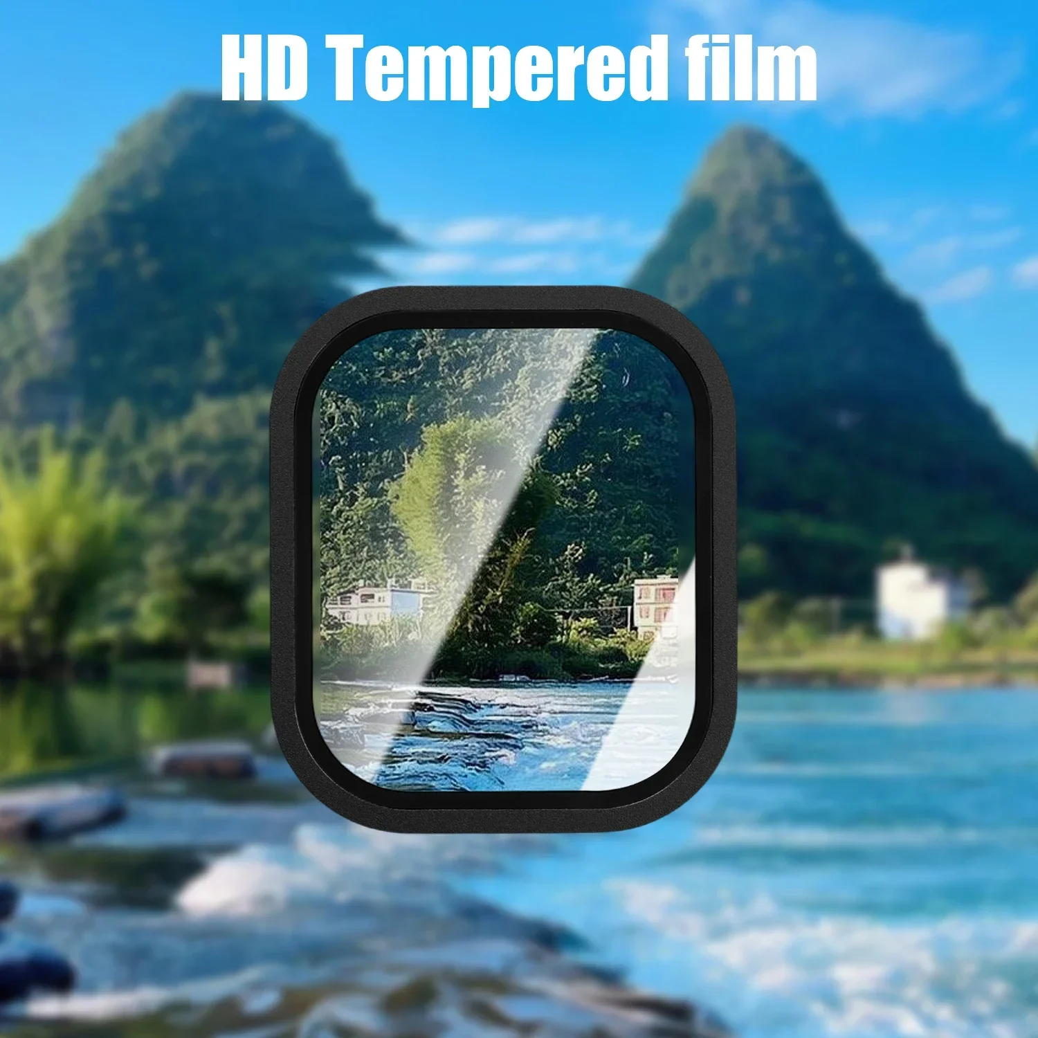 Tempered Glass Titanium Alloy Frame Protective Glass for Apple Watch Ultra 3 2 1 49mm Screen Protector for iwatch Ultra 3/2/1