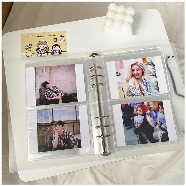 10 pièces Album Photo Pages intérieures A5 Kpop classeur porte-carte Photo classeur incrustation carte idole recueillir livre Page intérieure Ş  4