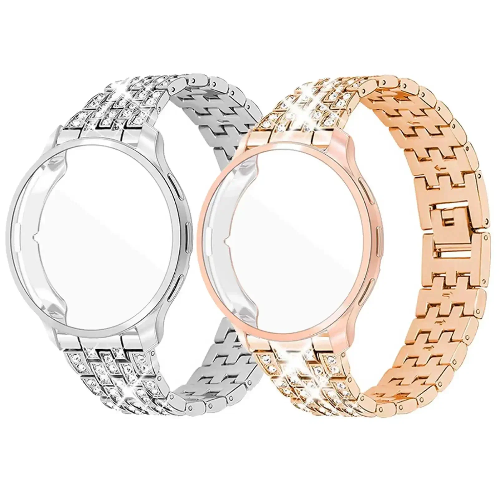 Per Garmin Venu 3S Strap Tpu Custodia Protettiva Per Garmin Vivoactive 4S Diamond Band Per Garmin Venu 2S Protezione Dello Schermo Del Braccialetto