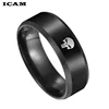 ICAM Stainless Steel Men Rings Skull Devil Punk Rock Hip Hop Jewelry Creativity Gift For Biker Male Boyfriend 2