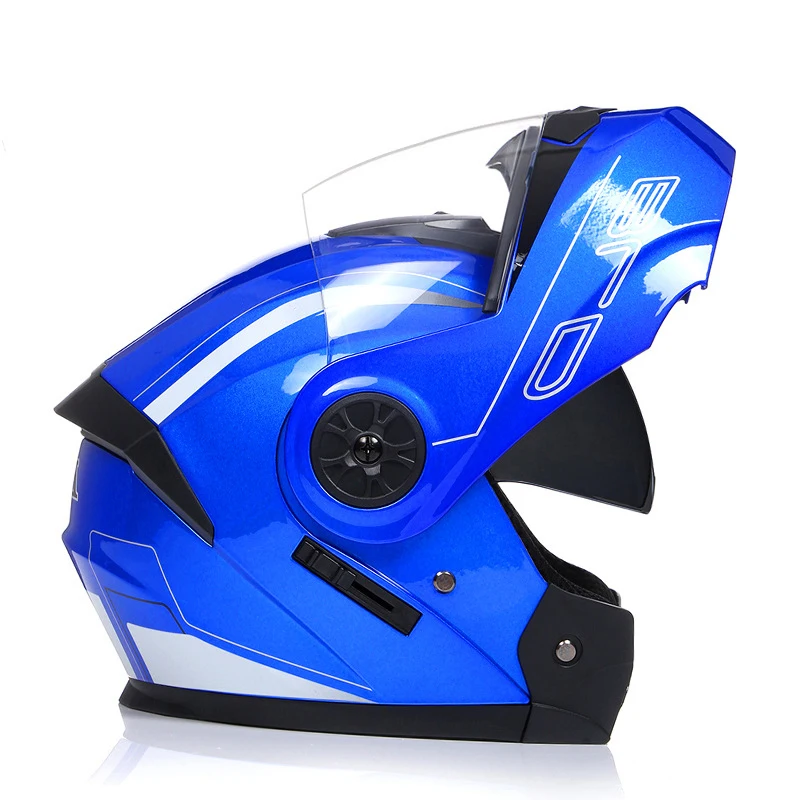 

Personalised Flip Up Motorcycle Helmet DOT Approved Men Women Safety Downhill Motocross Racing Modular Full Face Casco Moto ECE