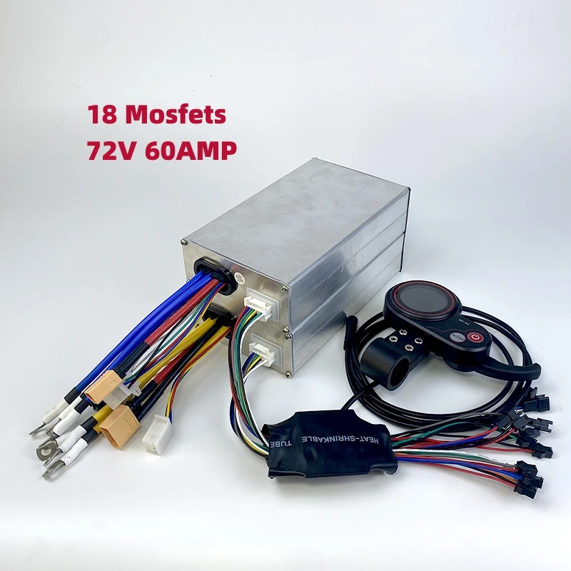 

Freestyle 18 Mossfets 60Amps E Scooter Controller Parts 6 Pin Throttle Qss4 72 Volt Electric Scooter Accessories For Upgrade